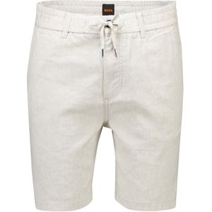 Hugo Boss - Orange Chino - Korte Broek - Beige - Linnen Mix