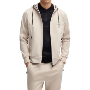 Hugo - Sweatshirt - Beige - Heren - Katoen