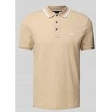 BOSS - Parlay - Polo - Beige - Regular Fit - Korte Mouwen