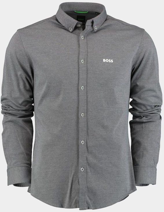 BOSS - Biado_R_IN - Hemd - Blauw - Katoen - Lange Mouw