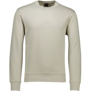 BOSS Sweaters creme effen We Cotton