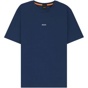 Boss - Casual T-shirt - Katoen - Zwart - Duurzaam