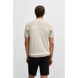 Boss - Momentum Lite T-shirt - Korte Mouwen - Ronde Hals - 60% Katoen, 40% Polyester