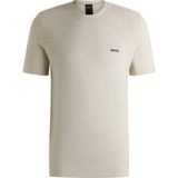 Boss - Momentum Lite T-shirt - Korte Mouwen - Ronde Hals - 60% Katoen, 40% Polyester