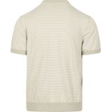 BOSS - Knitted T-shirt Kanache - Beige - Katoen en Kashmir - Korte Mouw