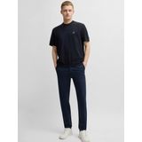 BOSS Orange - Pullover - Blauw - Katoen/Kasjmier