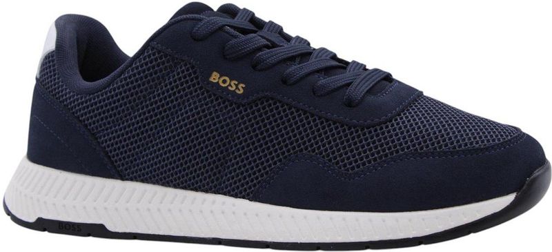Hugo Boss - Sneaker - Marineblauw - Leer
