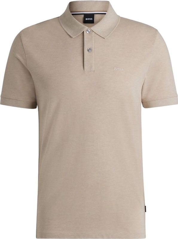 BOSS - Pallas - Poloshirt - Beige - Pique - Korte Mouwen