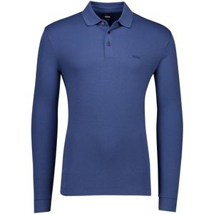 BOSS - Pado - Longsleeve - Blauw - Katoen