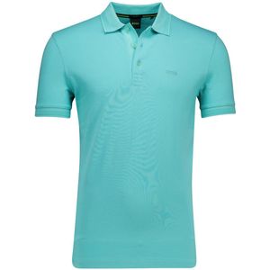 Hugo - Poloshirt - Turquoise - Korte Mouw - Katoen