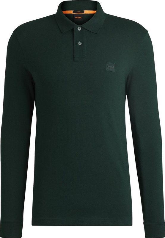 BOSS Passerby Polo Donkergroen - Slim-Fit - Katoen en Stretch