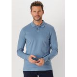 BOSS Orange Polo - Blauw - Katoen/Elastaan