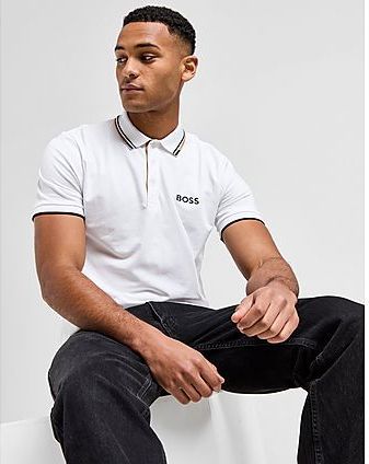 Boss - Paddy Pro - Poloshirt - Blauw - Katoenmix - Korte Mouwen