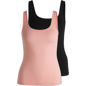 HUGO Twin Vest Tanktop voor dames, 2 stuks, Open Miscellaneous995