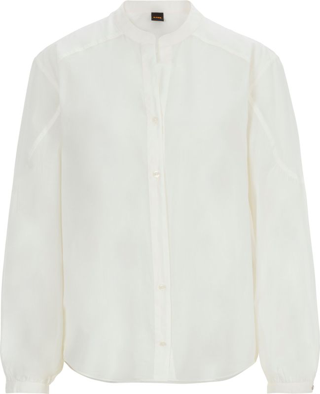 BOSS ORANGE Klassische Bluse »C_Berday_1 Premium Damenmode«, mit Ballonärmeln