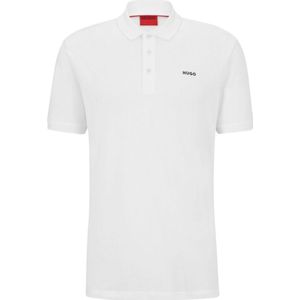 HUGO Red Polo Korte Mouw - Beige - 100% Katoen - Regular Fit