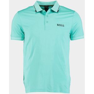 BOSS - Paul Pro - Poloshirt - Groen - 92% Polyester, 8% Elastaan