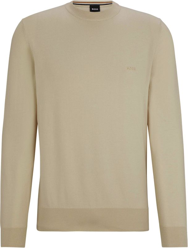Hugo, Heren, Truien, Beige, Maat: 2XL Katoen,