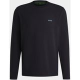 BOSS - Casual T-shirt - Katoen - Zwart - Contrasterend Logo