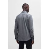 BOSS ORANGE Mysoft Overhemd - Grijs - Katoen