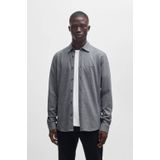 BOSS ORANGE Mysoft Overhemd - Grijs - Katoen