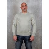 BOSS - Gebreide Trui - Blauw - Katoen/Kasjmier