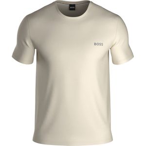 Hugo Boss - T-shirt - Beige - Katoen/Elastaan