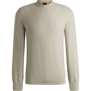 Boss - Gebreide Trui - Grijs - Katoen/Kasjmier