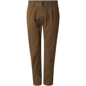 Chino mit Label-Details Modell 'Pleated'