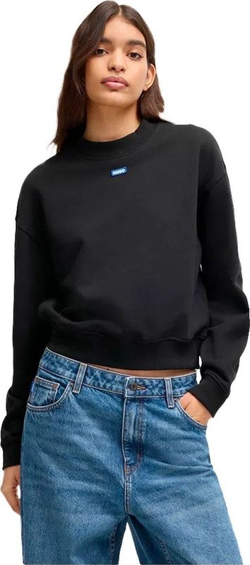 HUGO - Sweatshirt - Zwart - French Terry Katoen - Regular Fit