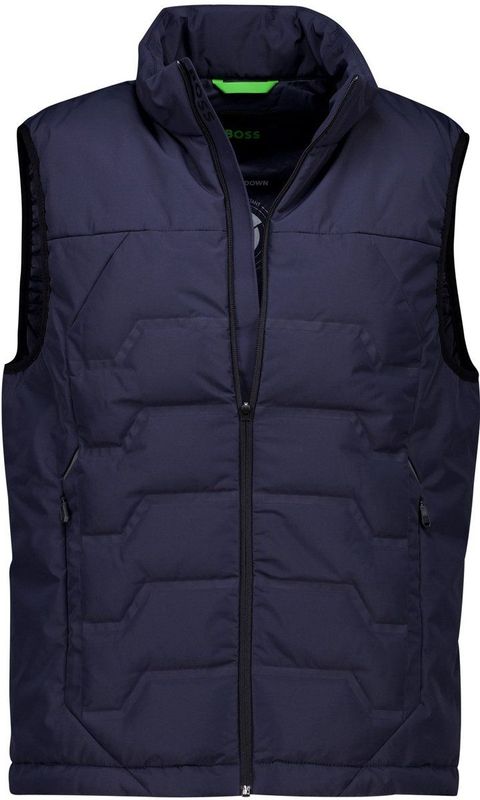 BOSS - Kharan - Gewatteerde Bodywarmer - Donkerblauw - 100% Polyester
