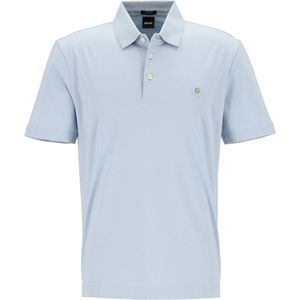 BOSS Parris regular fit heren polo, pique, lichtblauw