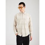 BOSS - Rickert M - Overhemd - Blauw - Regular Fit, Lange Mouwen, Biologisch Katoen