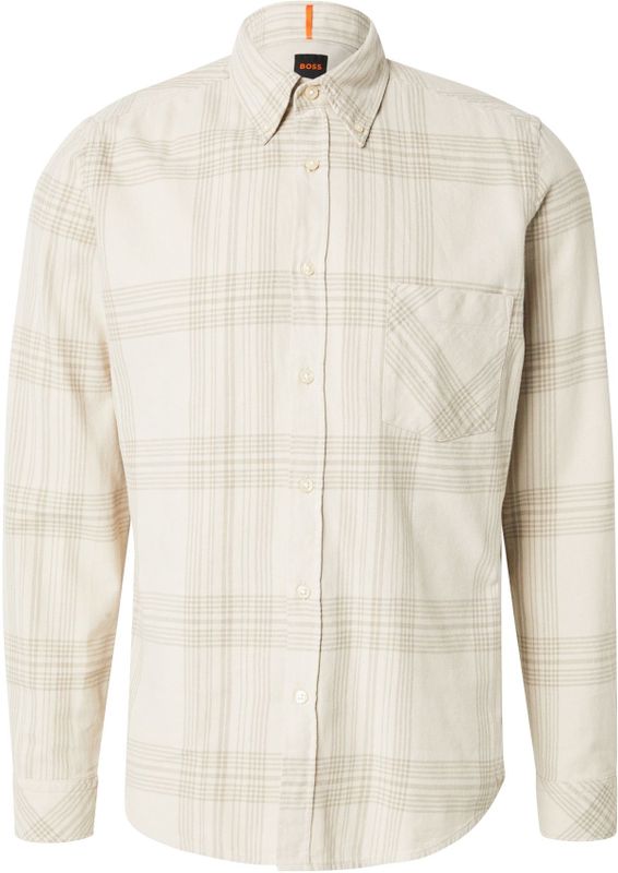 BOSS - Rickert M - Overhemd - Blauw - Regular Fit, Lange Mouwen, Biologisch Katoen