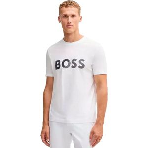 Boss - Tape Logo - T-shirt - Kleur - Materiaal
