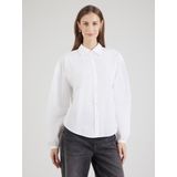 BOSS - Blouse 'Barby' - Wit - Klassieke Blouse - Lange Mouw