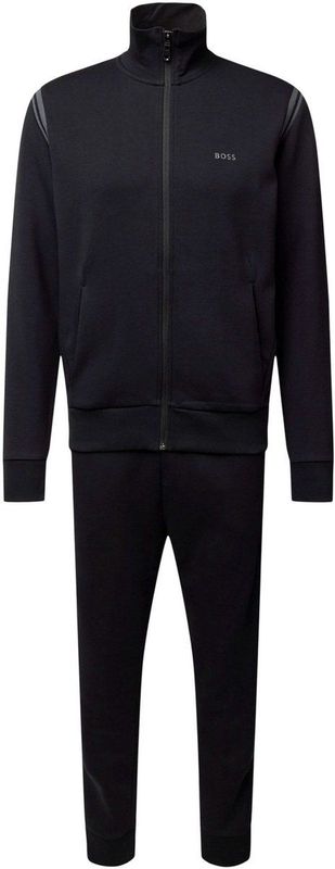 BOSS - Trainingspak - Zwart - Katoen - Met Capuchon en Ritssluiting