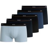 Hugo Boss - BOSS Essential 5-Pack Boxershorts Blauw & Zwart