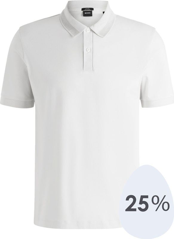 BOSS - Slim-Fit Polo - Korte Mouwen - Blauw - 100% Katoen