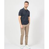BOSS - Slim-Fit Polo - Katoen - Blauw