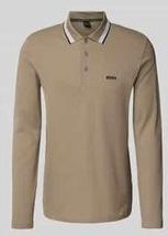Hugo Boss polo lange mouw bruin