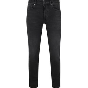 BOSS - Regular-fit Jeans - Blauw - Stretchdenim - Taps Toelopende Pasvorm