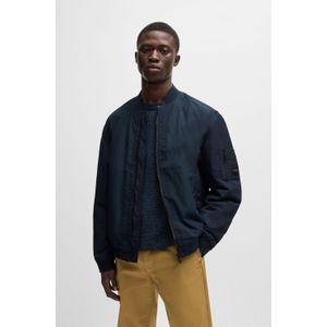 BOSS ORANGE Blouson "Olmec", mit Flachstrickkragen