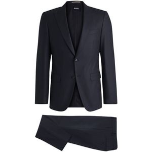 Hugo, Heren, Pakken, Blauw, Maat: ONE Size Wol,