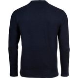 Boss - Waffle Lange Mouw Pyjama T-shirt - Zwart - 60% Katoen 40% Polyester