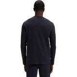 Boss - Waffle Lange Mouw Pyjama T-shirt - Zwart - 60% Katoen 40% Polyester