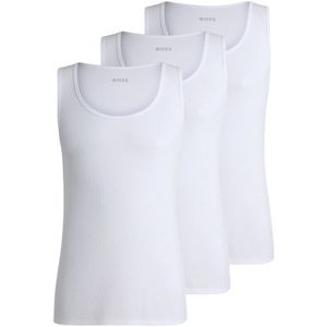 T-shirt - Diepe Ronde Hals - Geborduurd Logo - Katoen - Polyester