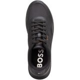 BOSS - 50536481 Trainers - Wit - Bruin - Gerecycled Polyester - Plat