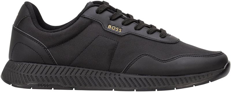 BOSS - 50536481 Trainers - Wit - Bruin - Gerecycled Polyester - Plat