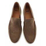 Boss - Sienne - Schoenen - Bruin - Linnen